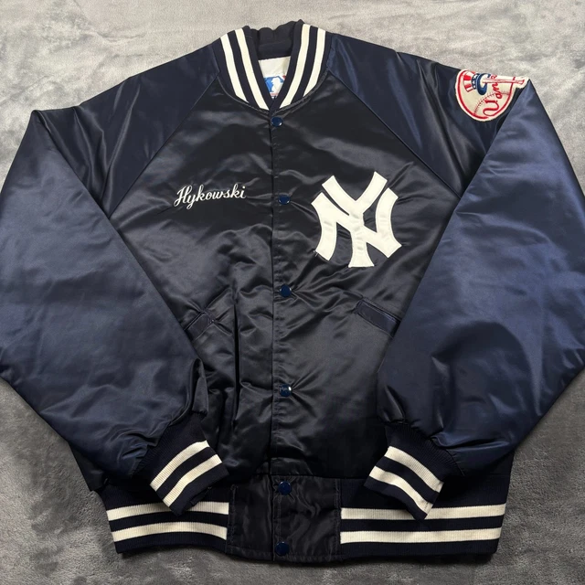 Veste coupe-vent doublée Majestic MLB vintage 1/4 zip New York Yankees