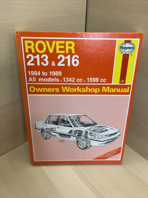 ROVER 213 & 216 1984-1989 Haynes Manual Owners Workshop Repair ALL MODELS