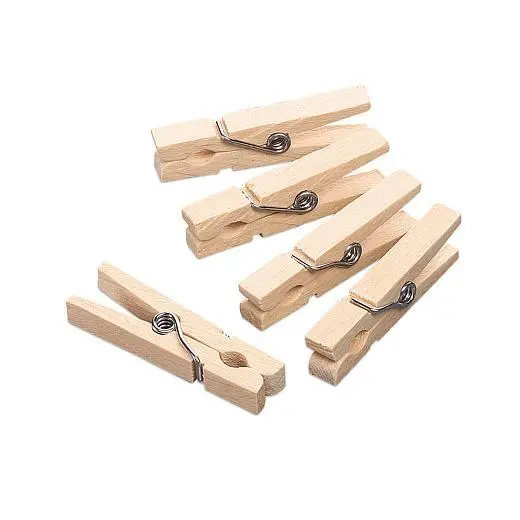Knorr Prandell 45mm x 7mm Mini Wooden Clothes Pegs