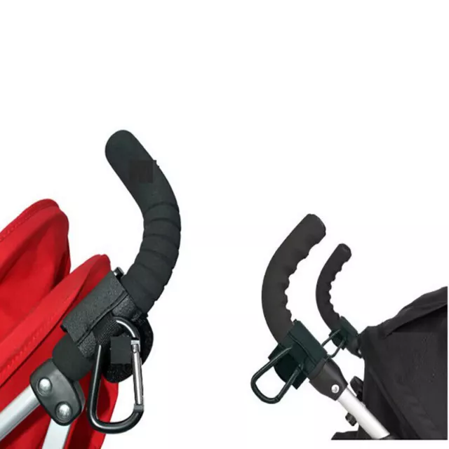 2x Pram Hook Baby Kids Stroller Hooks Shopping Bag Clip Carrier Pushchair Hanger 3