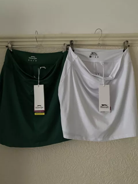 Womens Tennis Skort Sports Skirt Training Fitness Gym X2 Size 10 Slazenger