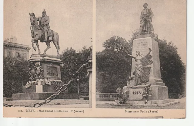 METZ - Moselle - CPA 57 - Monument to Emperor William and Hair