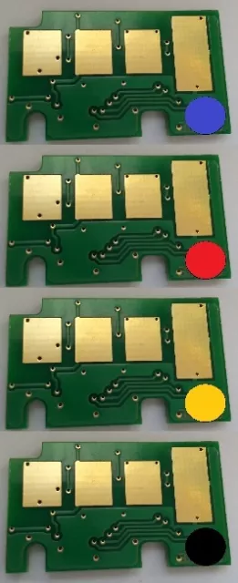 4x RESET CHIP CMYK für SAMSUNG CLP-680 CLX-6260 K506L C506S M506S Y506S