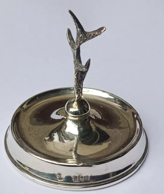 Vintage Solid Silver Ring Holder Tree C 1923