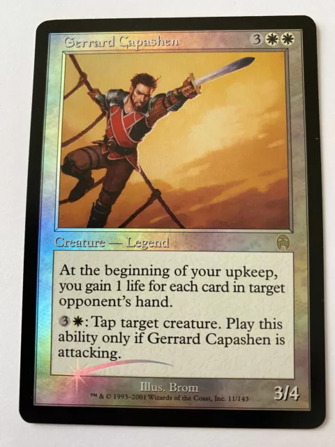 Carte Magic   Foil    Apocalypse    Rare.     Gerrard Capashen.