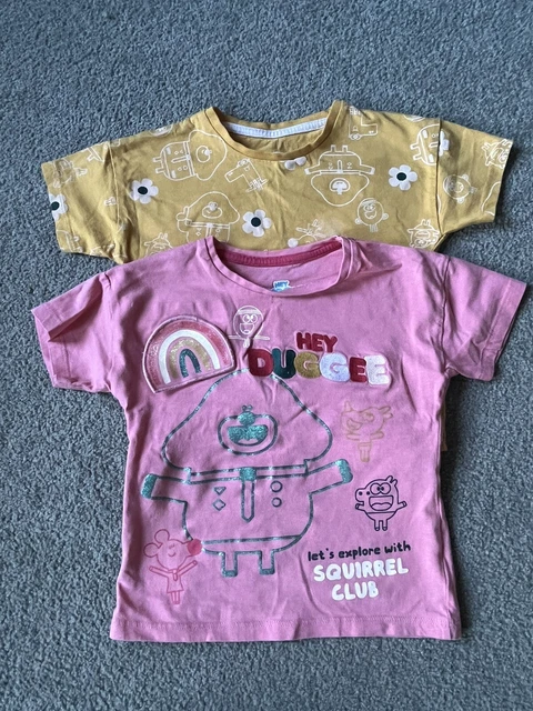Girl Age 3-4 Years Cute Hey Duggee T-shirt Bundle Nutmeg