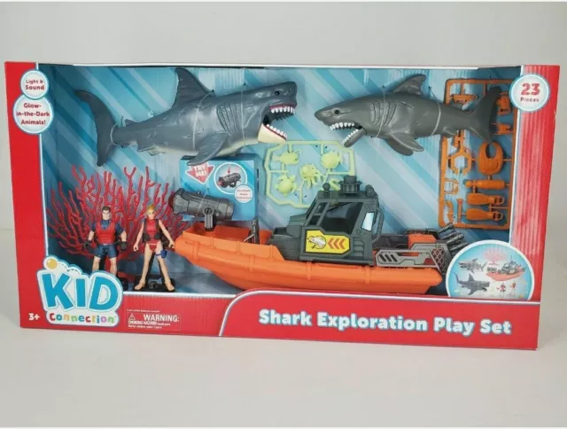 Kid connection shop shark exploration playset