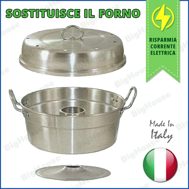 Pentola Fornetto Versilia per Fornello Stampo Tortiera Rustico Ciambella Forno