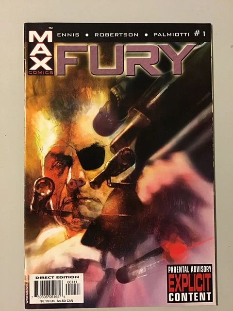 Fury 1 (2001 Marvel Max) SHIELD Series by Garth Ennis Darick Robertson