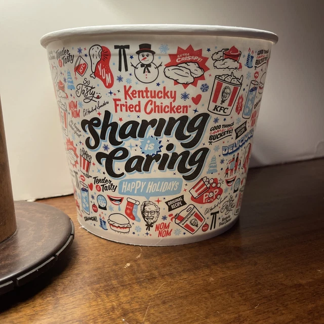 2022 KENTUCKY FRIED Chicken Holiday Christmas Bucket Sharing Is Caring