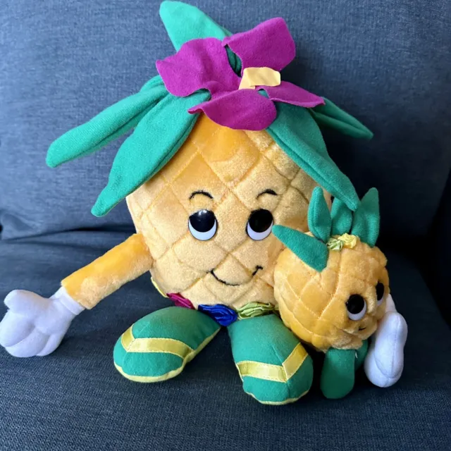 1992 Dole Pineapple Piney Pals Plush Blossom and BamBoo Stuffed Toy Plush