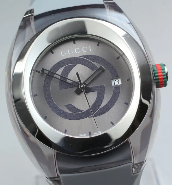 NEAR MINT GUCCI SYNC 137.1 YA137109 Black Dial Quartz Mens Watch From JAPAN 178.51 PicClick UK