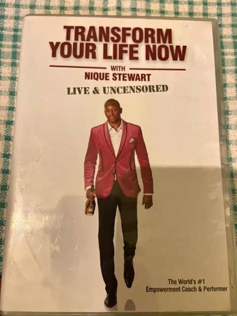 TRANSFORM YOUR LIFE NOW with Niik (Nique) Stewart: Live & Uncens. (DVD/CD, 2010)