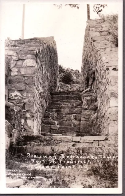 Vintage Rppc 1926-40 Fort St. Frederick Crown Point New York Old Photo Postcard