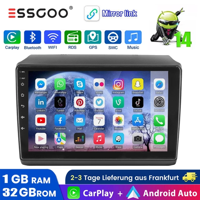 Airplay 2 6G+128G Autoradio Navi Für Fiat Ducato/Peugeot Boxer