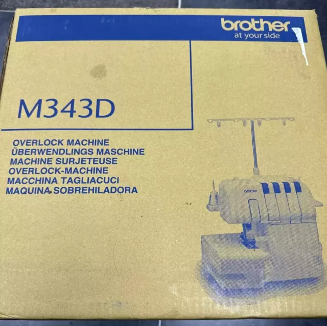 Brother M343D Overlocker Sewing Machine Boxed-Complete-Lightly used&