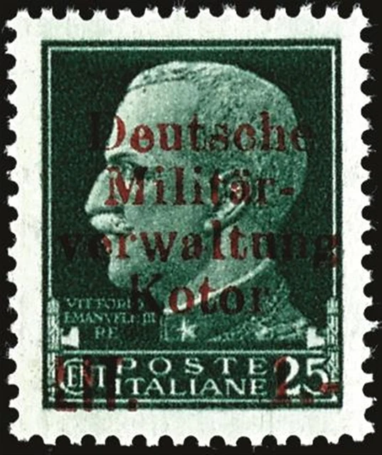 32283) Kotor Mi.-Nr. 1/6 ** kompletter Satz - sechs Werte gepr. Ludin BPP