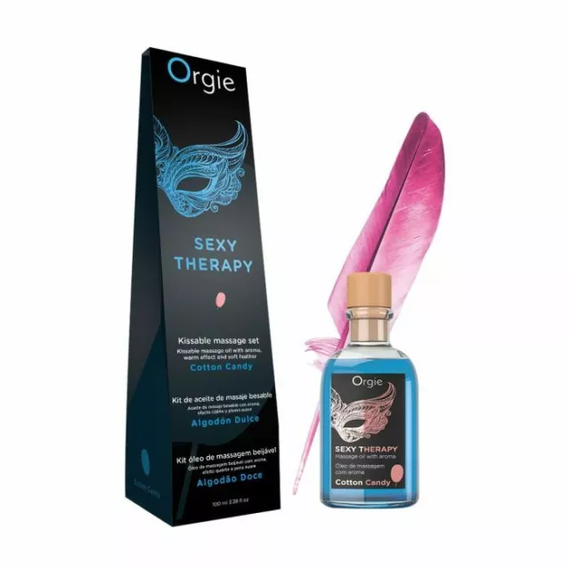 Orgie Lips Massage Oil Kit Cotton Candy Natural Body Sensual Erotic Sexy Therapy