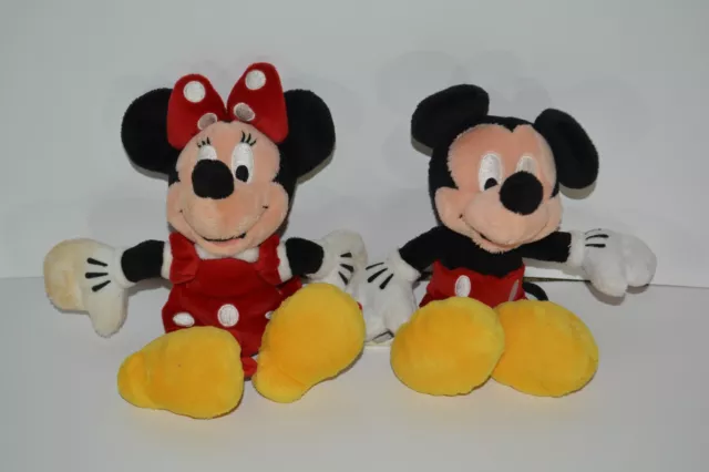 Disney Store Exclusive Mickey Mouse & Minnie Mouse Lot, Plush Stuffed Animals
