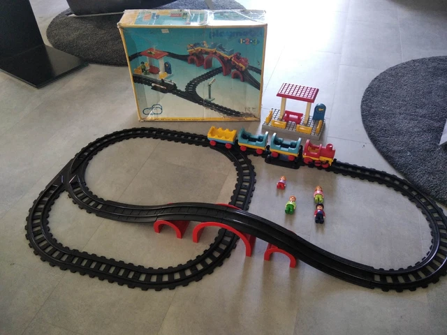 PLAYMOBIL 123 - TRAIN et gare avec circuit de rails - 6905 - avec boite EUR 59,00 - PicClick FR