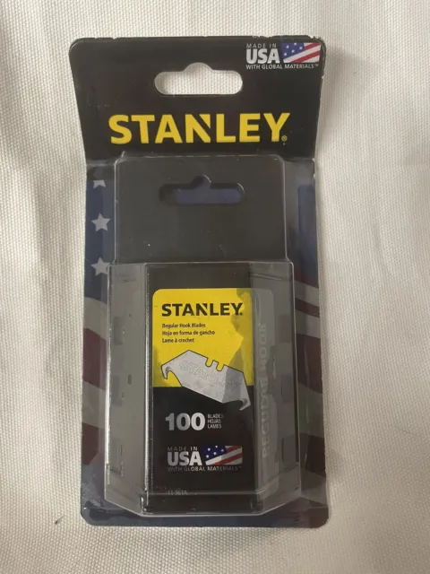Qty (100) Stanley Regular Hook Blades, 11-961A