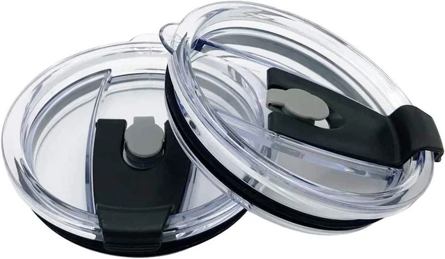 2 Replacement Flip Lids for Stainless Steel Insulated Tumbler Travel Mug, Compat