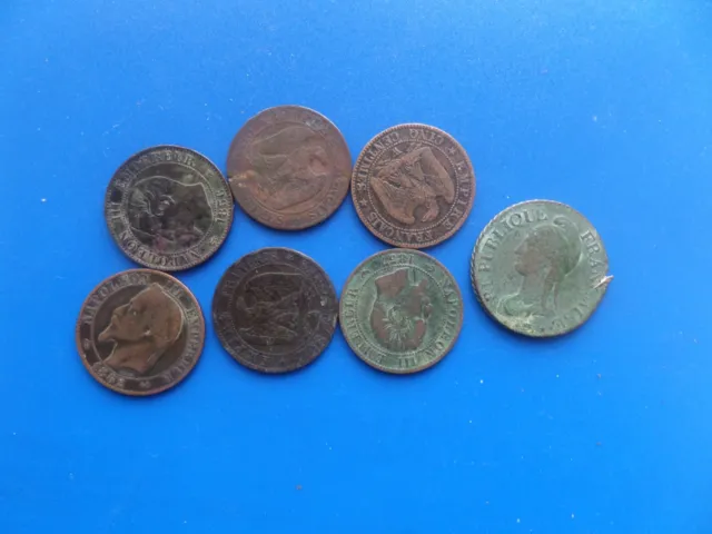 Lot  Monnaies Diverses, Napoléon  , 5 Centimes  , cuivre