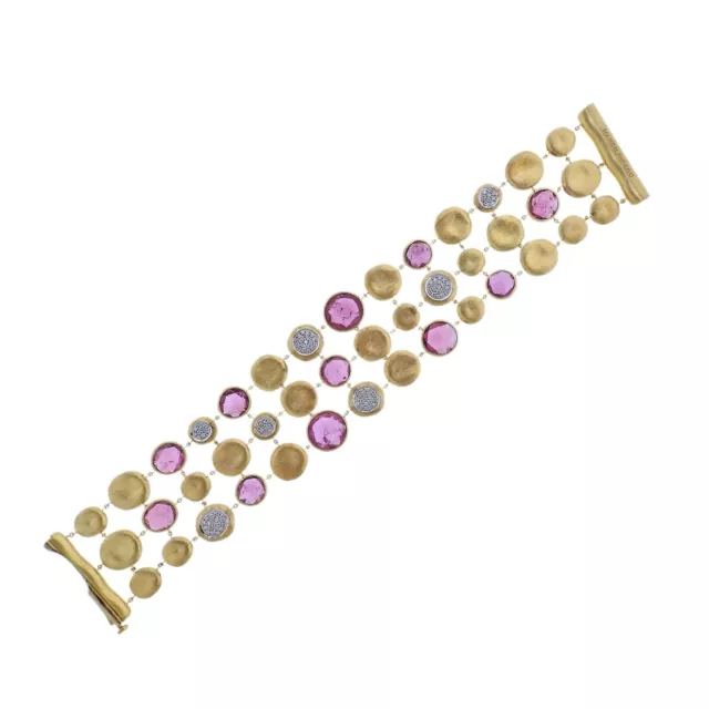 Marco Bicego Jaipur 18K Gold Diamond Tourmaline Bracelet $21000 Marco Bicego Jaipur 18K Gold Diamond Tourmaline Bracelet $21000