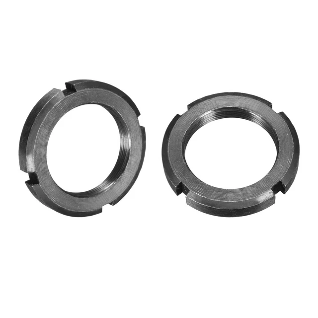 M45x1.5 mm Tuercas Ranuradas Redondas de Retención de Cuatro Ranuras 2 uds