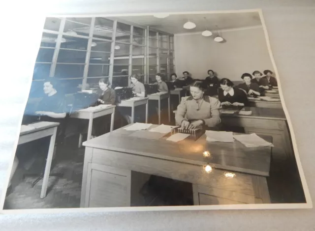 1938 original photo of CWS biscuit Factory Crumpsall Manchester Office workers
