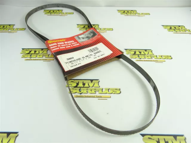 New! Starrett "Powerband" Bi-Metal Band Saw Blade 44-7/8" X 1/2" X .020" -14T