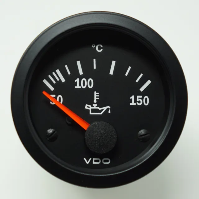 VDO Cockpit Vision Öltemperaturanzeige Oelthermometer 150 Grad Instrument 52mm