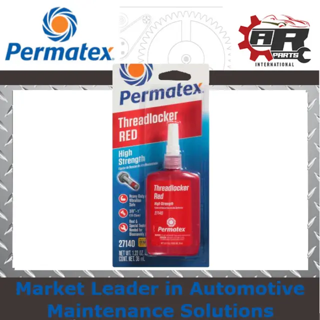 Permatex® - High Strength Threadlocker Red - Thread Lock - 36ml #27140