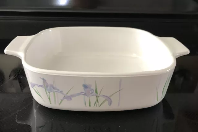 Vintage Corning Ware SHADOW IRIS 1 Liter Casserole Dish A-1-B NO LID