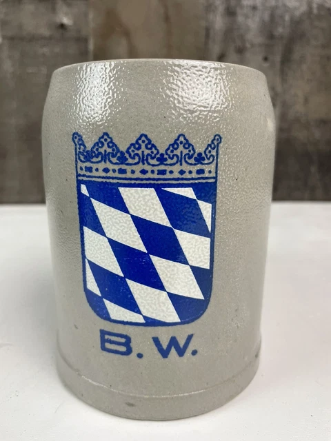 Vintage Stoneware - B.W. Beer Stein Mug - 0.5 L -Germany