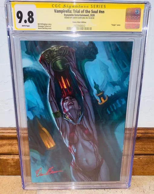 Vampirella Trial of the Soul CGC SS 9.8 Signed Aaron Bartling Virgin Cover Comic