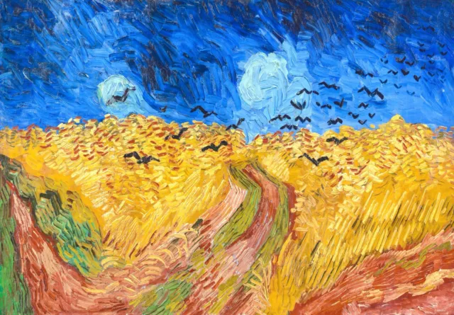 VINCENT VAN GOGH wheatfield with crows CANVAS PICTURE PRINT WALL ART