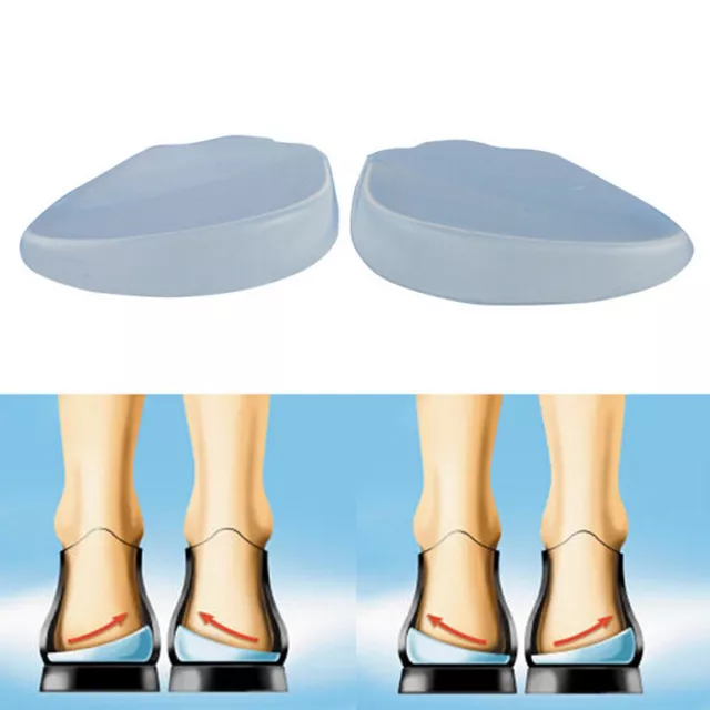 Silicone Gel Forefoot Orthotic Arch Support Massaging Insoles Insert Cushion  F1 2