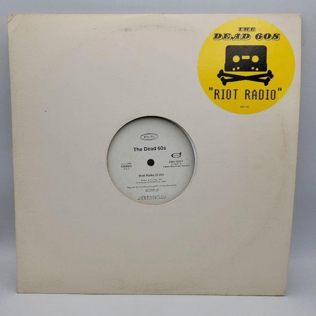 THE DEAD 60S RIOT RADIO (E57) 1 Track Promo CD Single including