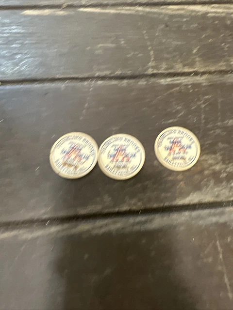 Vintage Lot Of Three Baileyville Illinois Milk Bottle Caps