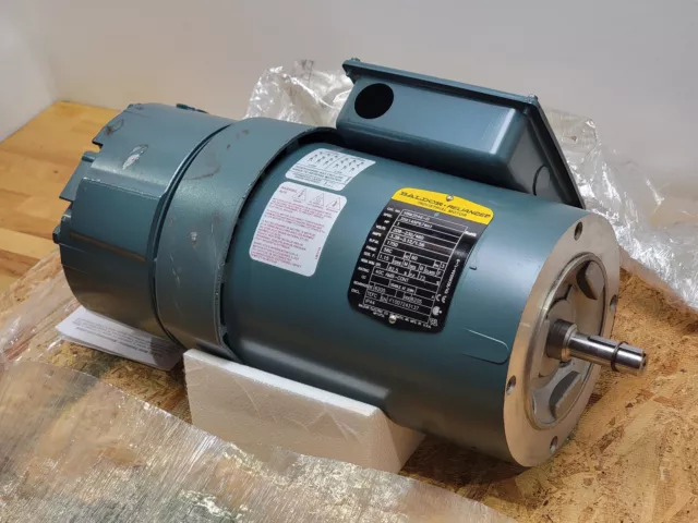 Baldor AC Motor W/ Brake VBM3546-D, 1HP, 208-230/460, 1750RPM, 56C, DBSC, 152326