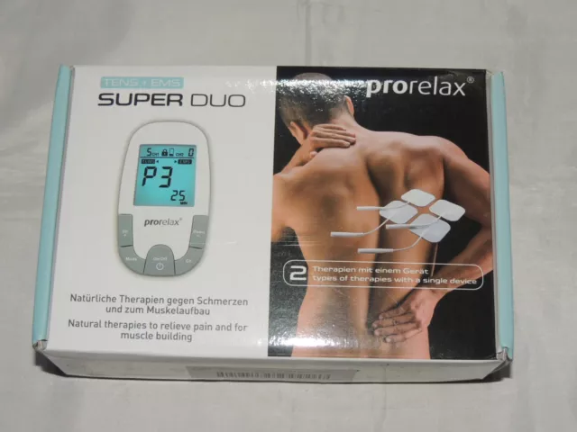 Estimulador Prorelax TENS y EMS SuperDuo