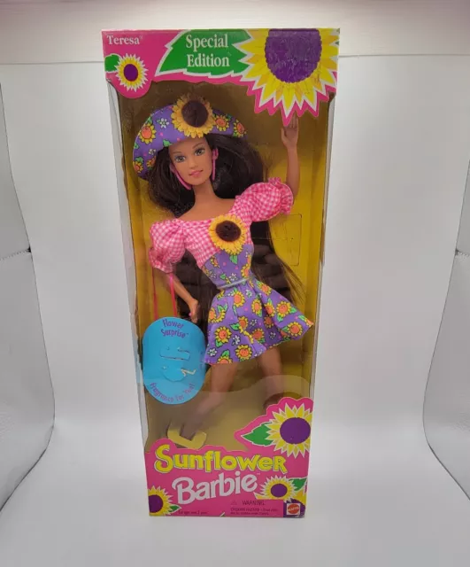 Teresa Sunflower Barbie Doll Special Edition 1994 Figure NEW NRFB #13489