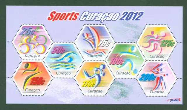 Curacao 2012 - Sports Cycling Taekwondo Football Sailing Baseball - #103-10 **