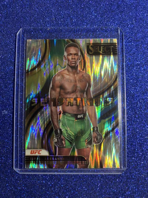 2023 Panini-Select Ufc-Sensations Silver Flush Prizm-Israel Adesanya