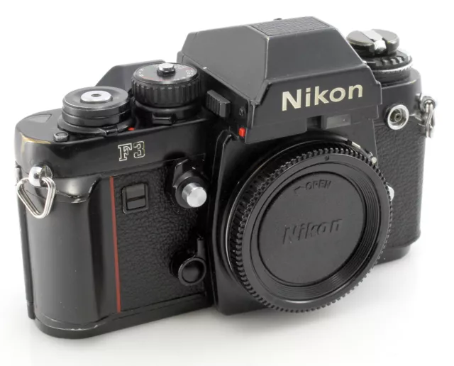 Nikon F3 35mm Black Film Professional SLR Camera body - used condition uk seller