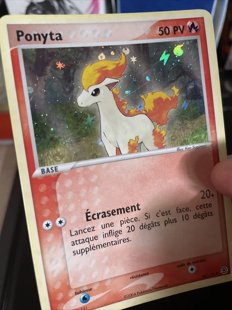 Ponyta Holo - Pokemon 76/112 Ex Red Light Green Leaf Close To New Fr 3
