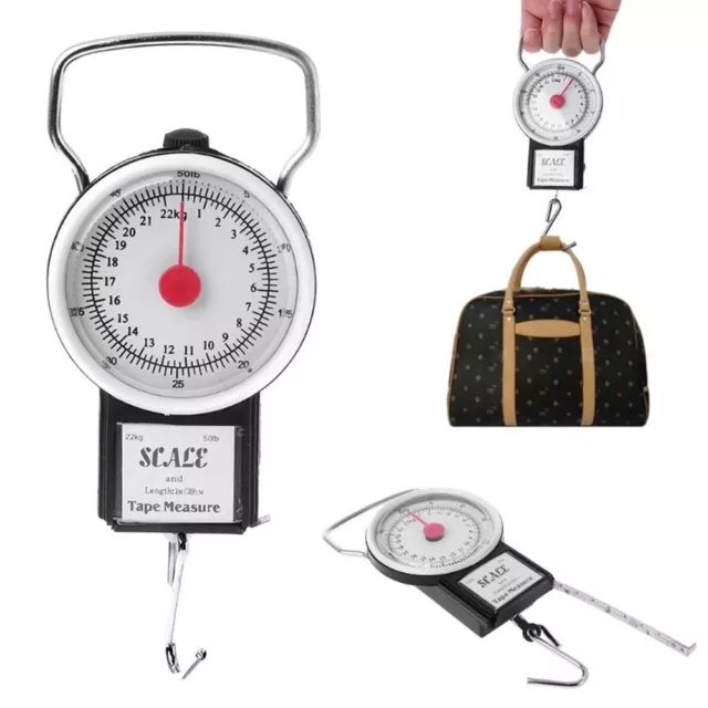 Tape Electronic LCD Scale Digital Dial Luggage Scale Fishing Scales 22kg