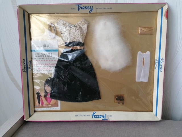 TENUE POUPEE ROBE De Chambre Vintage Tressy? Bella? Barbie?Gege?Cathie