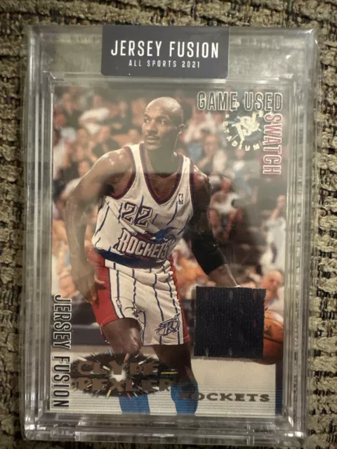 2021 JERSEY FUSION Clyde Drexler Game Used Number Patch 10/99